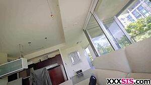 The guy fucks his younger stepsister hard with passion