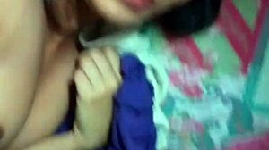 I enjoy her blowjob while watching series, her petite latina body with big tits.