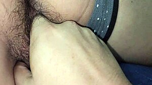 teacher inspects his student's tight hairy pussy in pov. her fat beaver gets a close look.