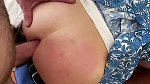 Amateur woman fucked in both holes at home - homemade