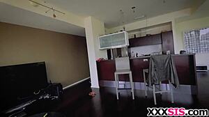 The guy fucks his younger stepsister hard with passion