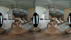 Wetvr Allie Addison fucks horny landlord to pay rent in VR 😏