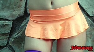 gorgeous chloe couture gets holes stretched before facial