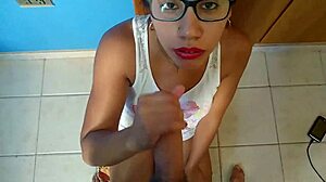 girlfriend swallows cum after deepthroat blowjob