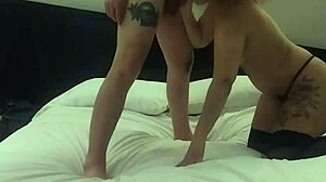 Deepthroat Action with a Stranger by a Hot Milf