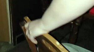 Cumming On And In Wife's Pussy On Table