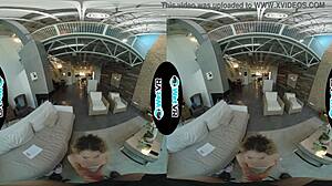 Wetvr Allie Addison fucks horny landlord to pay rent in VR 😏