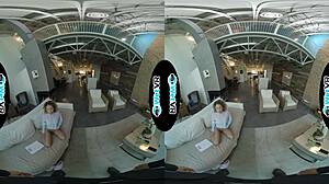 Wetvr Allie Addison fucks horny landlord to pay rent in VR 😏