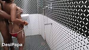 bent my indian wife over in bathroom for hard fucking