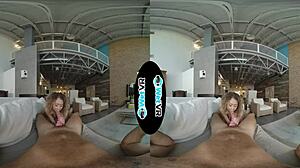 Wetvr Allie Addison fucks horny landlord to pay rent in VR 😏