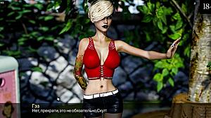 I'm playing, mommy in bikini masturbates to monster cock cum on ass.