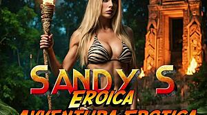 sandy’s erotic 9x01 cosplay adventure in milf parody style