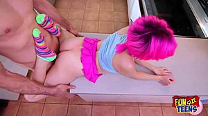 Funsize Teen 18+s - Petite 18+ Babe With Small Ass Fucked Hard In Tight Lingerie.