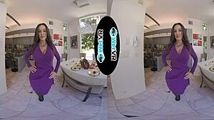 Wetvr Allie Addison fucks horny landlord to pay rent in VR 😏