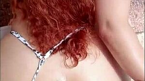 doggystyle anal gaping her tight pussy