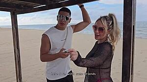 Outdoor sex with stranger on Florida beach.