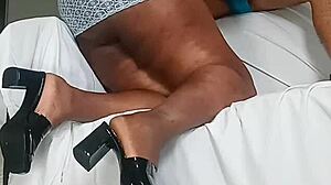 A hot thick chick is showing off her pretty lips, enticing you to watch more