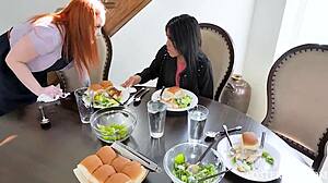 Black Foster Stepdad Disciplines Petite Asian Ember Snow and Summer Hart