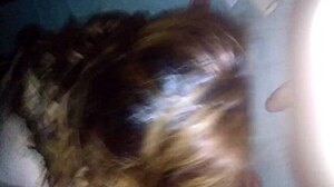 Girlfriend sucks cock then doggy sex in bikini.