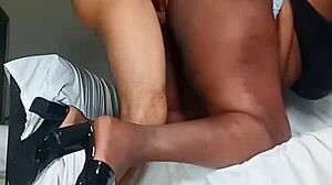 A hot thick chick is showing off her pretty lips, enticing you to watch more
