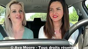 Defi Inconnu - Lucky Guy’s First Time Sucked By Two Girls! They Drain Him On Roadside!