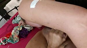 French amateur rimming and blowjob in satin lingerie, wow! 😍