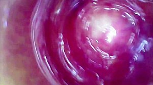 Real pussy orgasm with sperm in juice