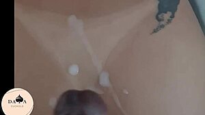 several guys eating married woman while filming