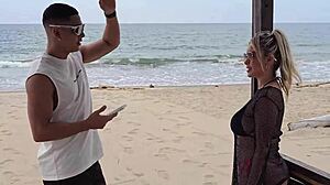 Outdoor sex with stranger on Florida beach.