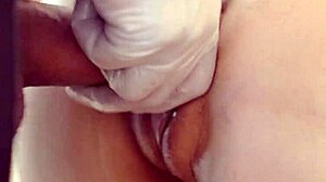 Japanese Amateur Bent Over for Close-Up Doggystyle Action on Camera