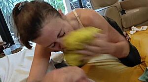 2441 - French amateur rimming blowjob satin lingerie dirt