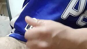 Masturbating with lubricant until reaching a great climax part 1