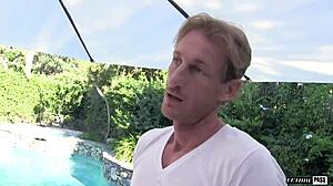 Naomi Woods In Bikini Gives Blowjob And Gets Muff Diving Outdoors