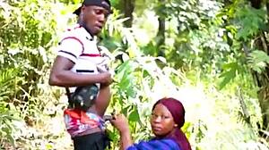 Horny African Bbw Wife Takes Monster Cock In The Bush