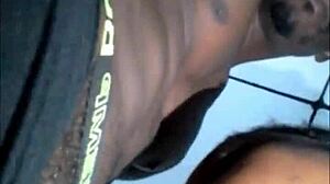African Teen 18+ Slobbering on My Dick with Phat Lips