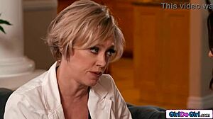 My big boobs milf stepmom has lots of fun with my small 18+ tits not daughter in kissing hairless muff diving pussy cunilingus oral