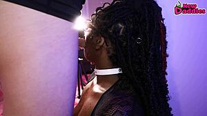 Black 28 ~ ebony beauty destroyed against a wall with intensity