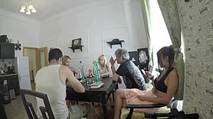 Hey, wanna see hot girls in miniskirts turn a try-on into a lesbian party?