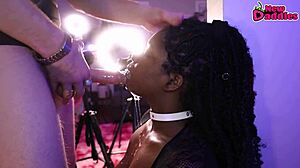 black 28 ~ ebony trachea destroyed against a wall