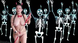 Super hot Halloween preview features blowjob and ass action with Agarabas and Olpr