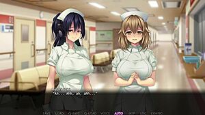 Nurses dominate and bind a man in a thrilling scenario