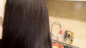 Man, Yui Misaki’s Big Boobs Get Deep Creampied in Bathroom Action