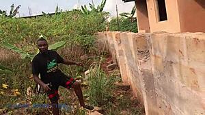 Damn, Lonely Guy Bangs BBW Picking Dirt!