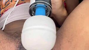 Hey, watch me edge my hairy ebony pussy real close!