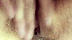 my hairy pussy drips during an intense orgasm