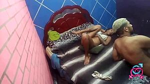 Latina teen bent over for rough anal action