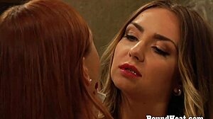 curvy big butt lesbian slave tied and whipped by mistress