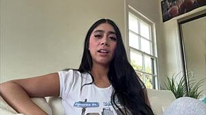 Violet Myers Dives Deep in Hot Interracial Casting Session