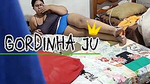 Brazilian Madrasta Hides in Room, Gets Overwhelmed by Lust, and Screws Stepson Hard