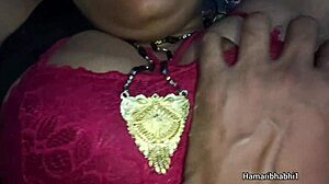 An Indian woman with a strong desire is being fucked by her husband